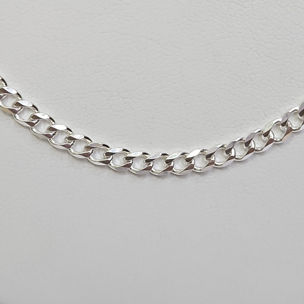 CADENA TEJIDO BARBADO PLATA .925 60 CM 14 GR (NUEVO)