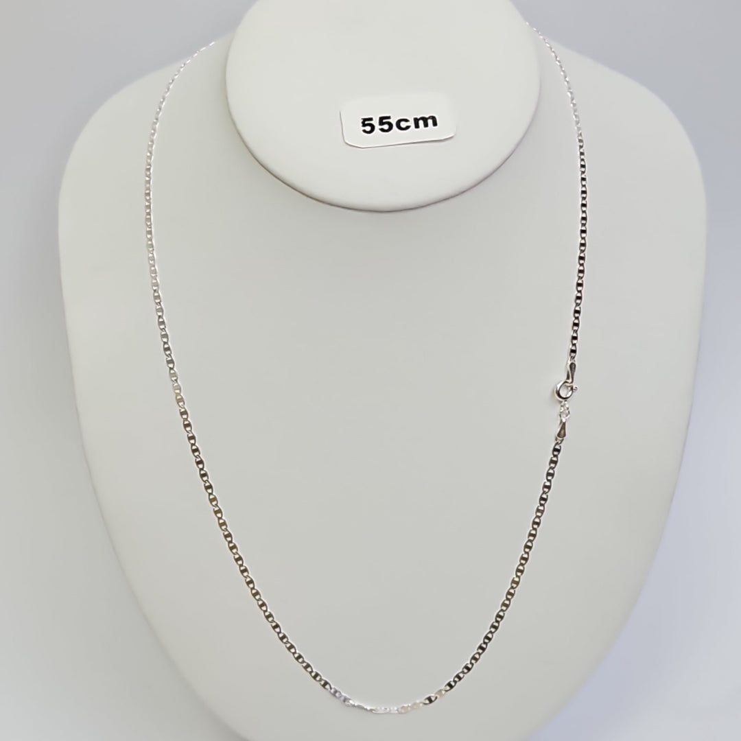 CADENA TEJIDO GUCHI PLATA .925 60 CM 3.8 GR (NUEVO)
