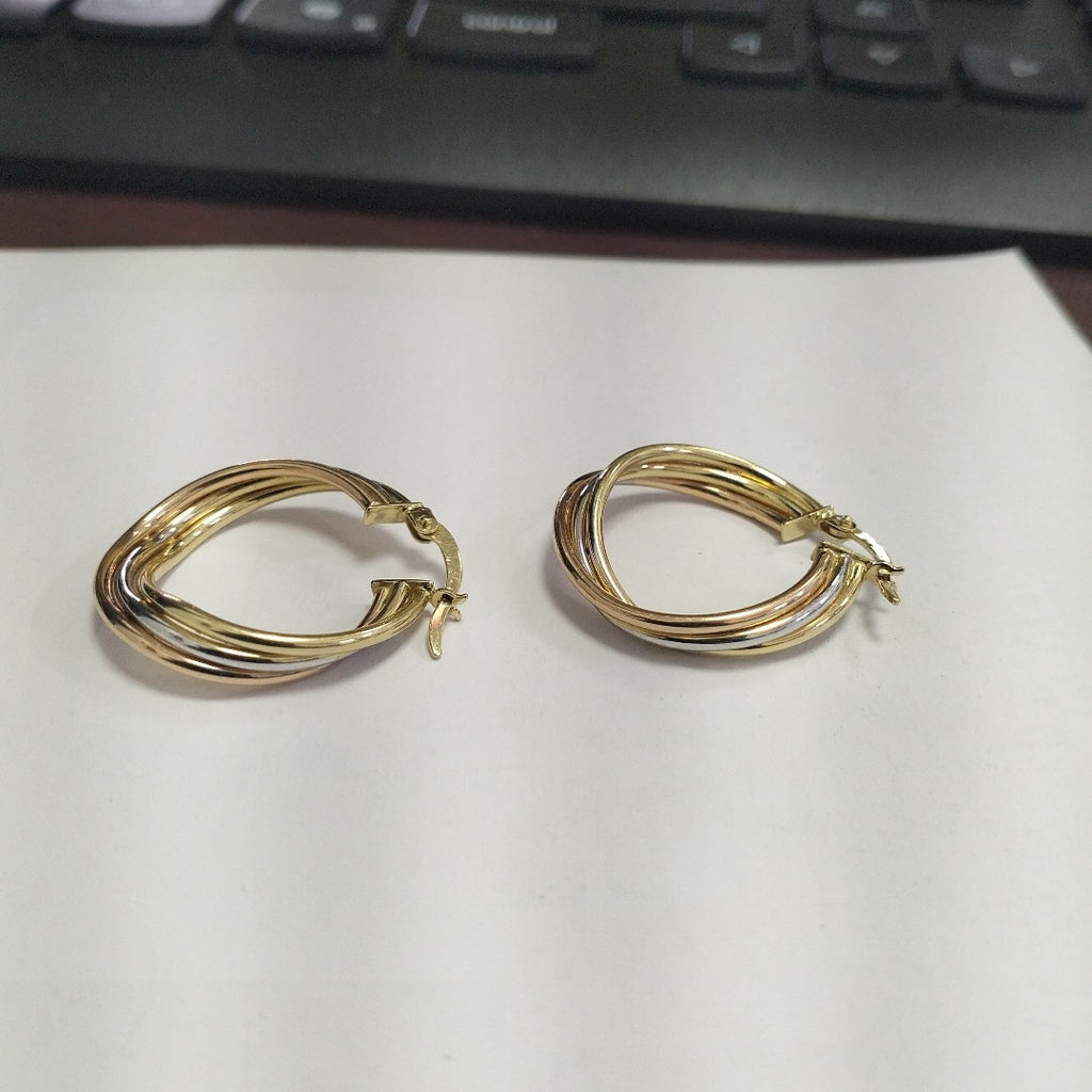ARRACADAS PAR ORO 14 K 3,40 GRMS (SEMINUEVO)