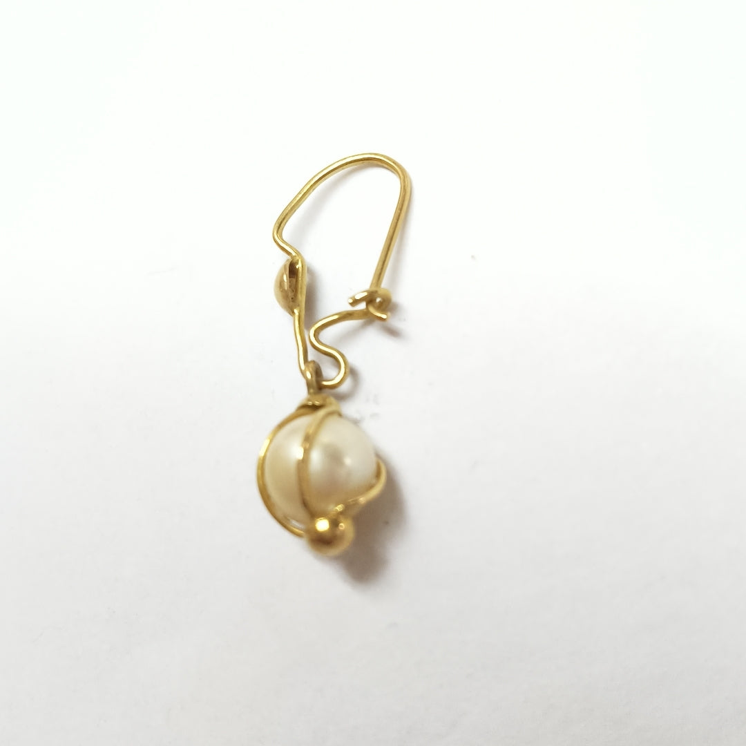 ARETES PAR ORO 14 K 3.4 GRMS (SEMINUEVO)