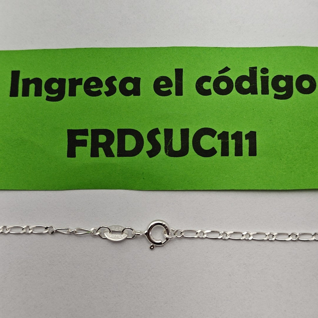 CADENA TEJIDO 1X1 PLATA .925 55 CM 3.3 GR (NUEVO)