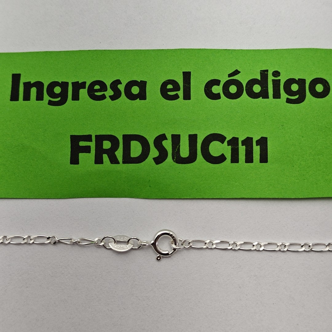CADENA TEJIDO 1X1 PLATA .925 55 CM 3.3 GR (NUEVO)