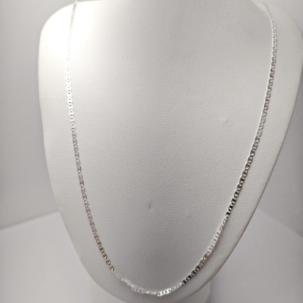 CADENA TEJIDO ESPEJO PLATA .925 55 CM 4 GR (NUEVO)