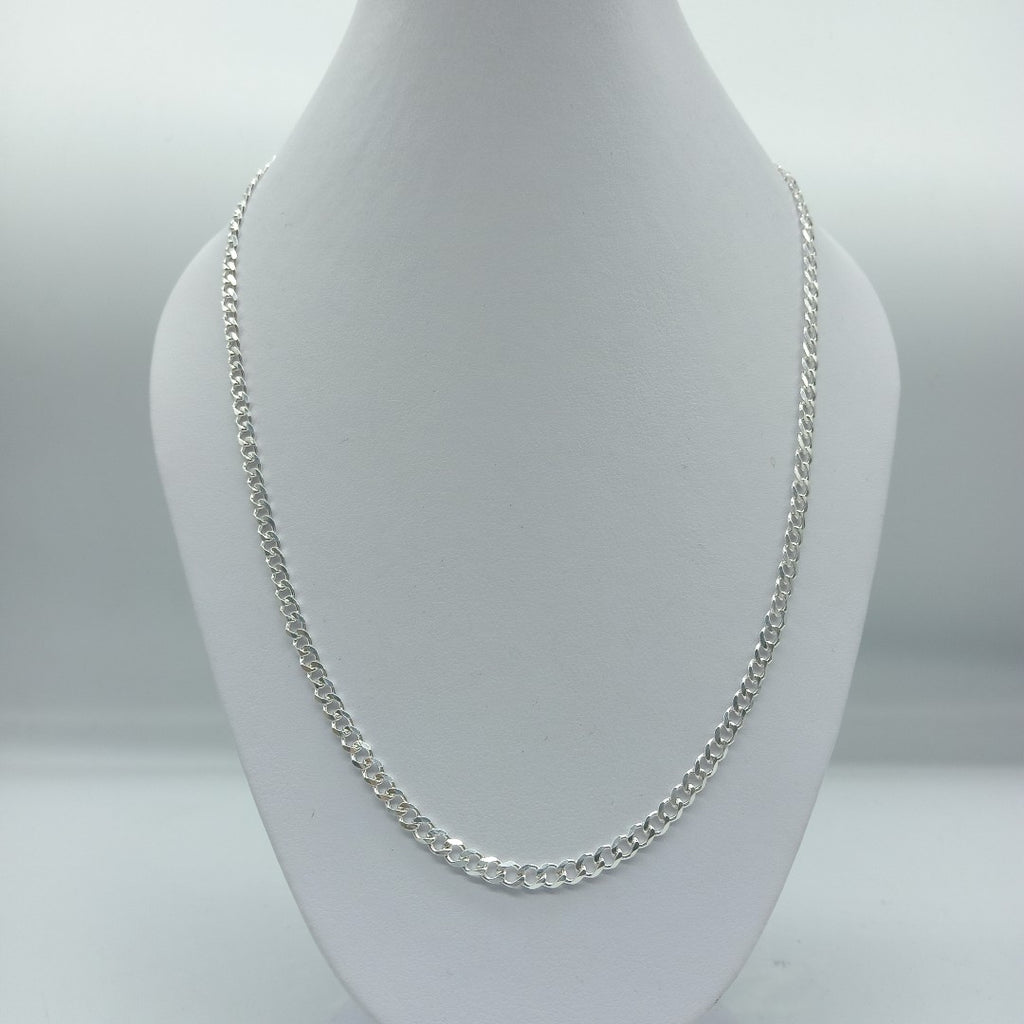 CADENA TEJIDO BARBADO PLATA .925 60 CM 13.2 GR (NUEVO)