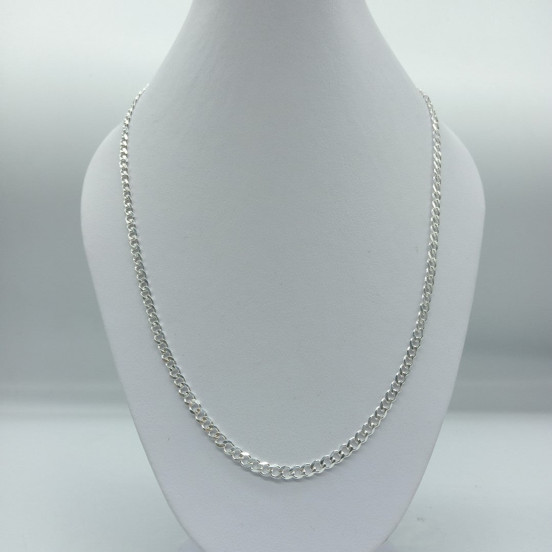 CADENA TEJIDO BARBADO PLATA .925 60 CM 13.2 GR (NUEVO)