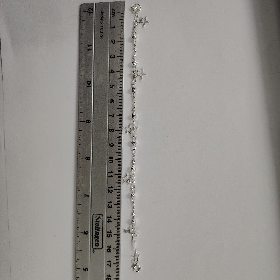 PULSERA TEJIDO ESPECIAL PLATA .925 18 CM 2.7 GR (NUEVO)