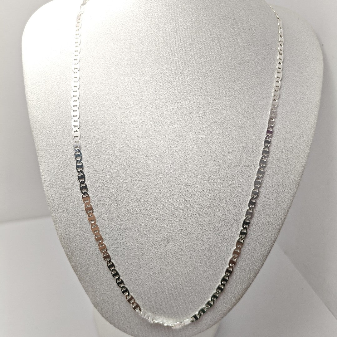 CADENA TEJIDO GUCHI PLATA .925 60 CM 9.1 GR (NUEVO)