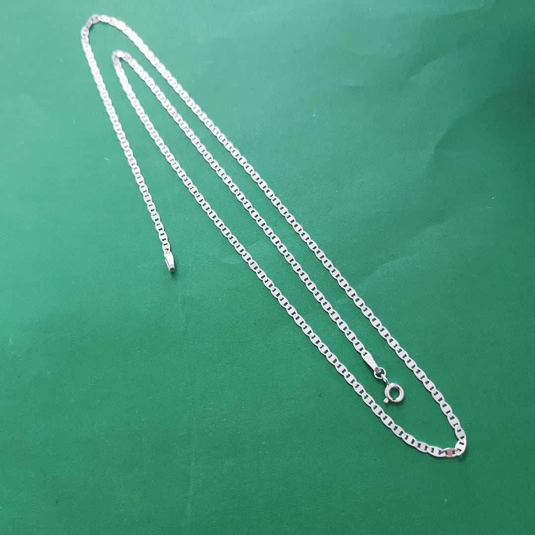 CADENA TEJIDO ESPEJO PLATA .925 60 CM 4.3 GR (NUEVO)