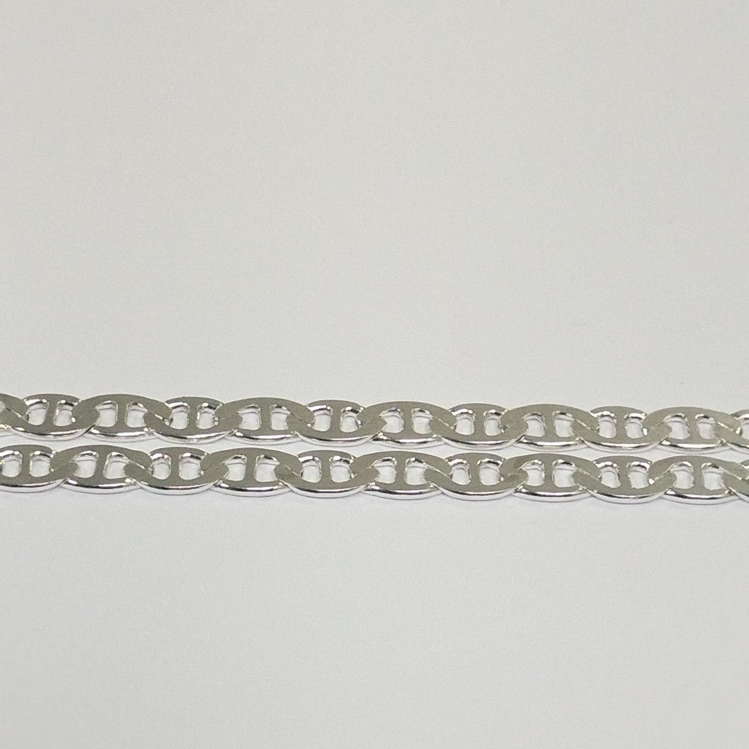 CADENA TEJIDO GUCHI PLATA .925 55 CM 12.7 GR (NUEVO)