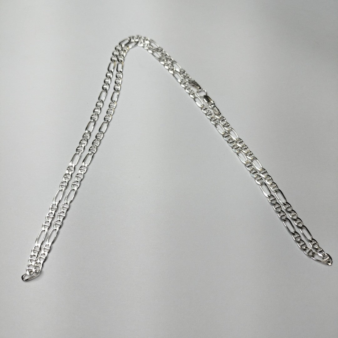 CADENA TEJIDO MARINERO PLATA .925 55 CM 7.8 GR (NUEVO)