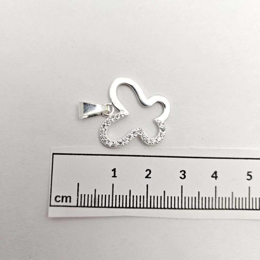 DIJE MARIPOSA C/CIRCONIAS PLATA .925 2.2 GR (NUEVO)