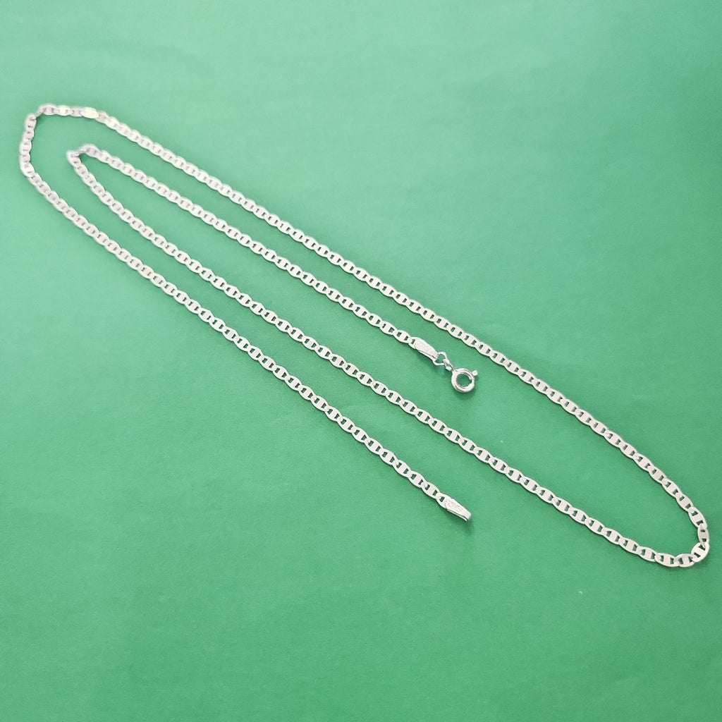 CADENA TEJIDO ESPEJO PLATA .925 60 CM 4.3 GR (NUEVO)