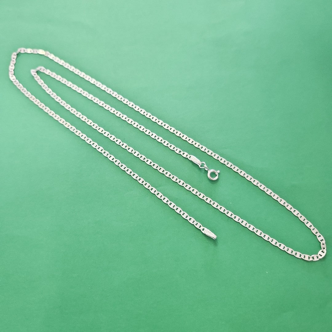 CADENA TEJIDO ESPEJO PLATA .925 60 CM 4.3 GR (NUEVO)