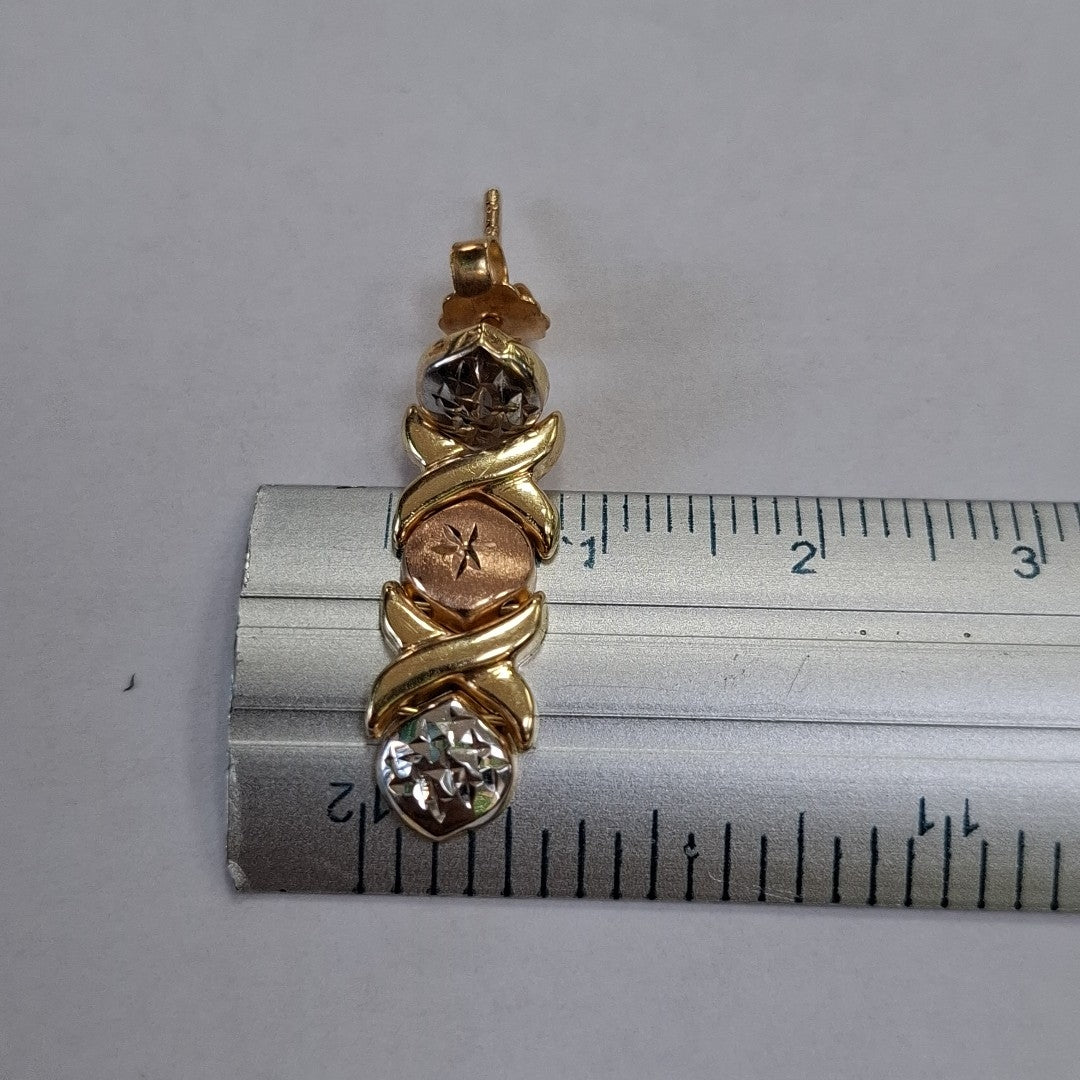 BROQUELES PAR ORO 14 K 2,50 GRMS (SEMINUEVO)