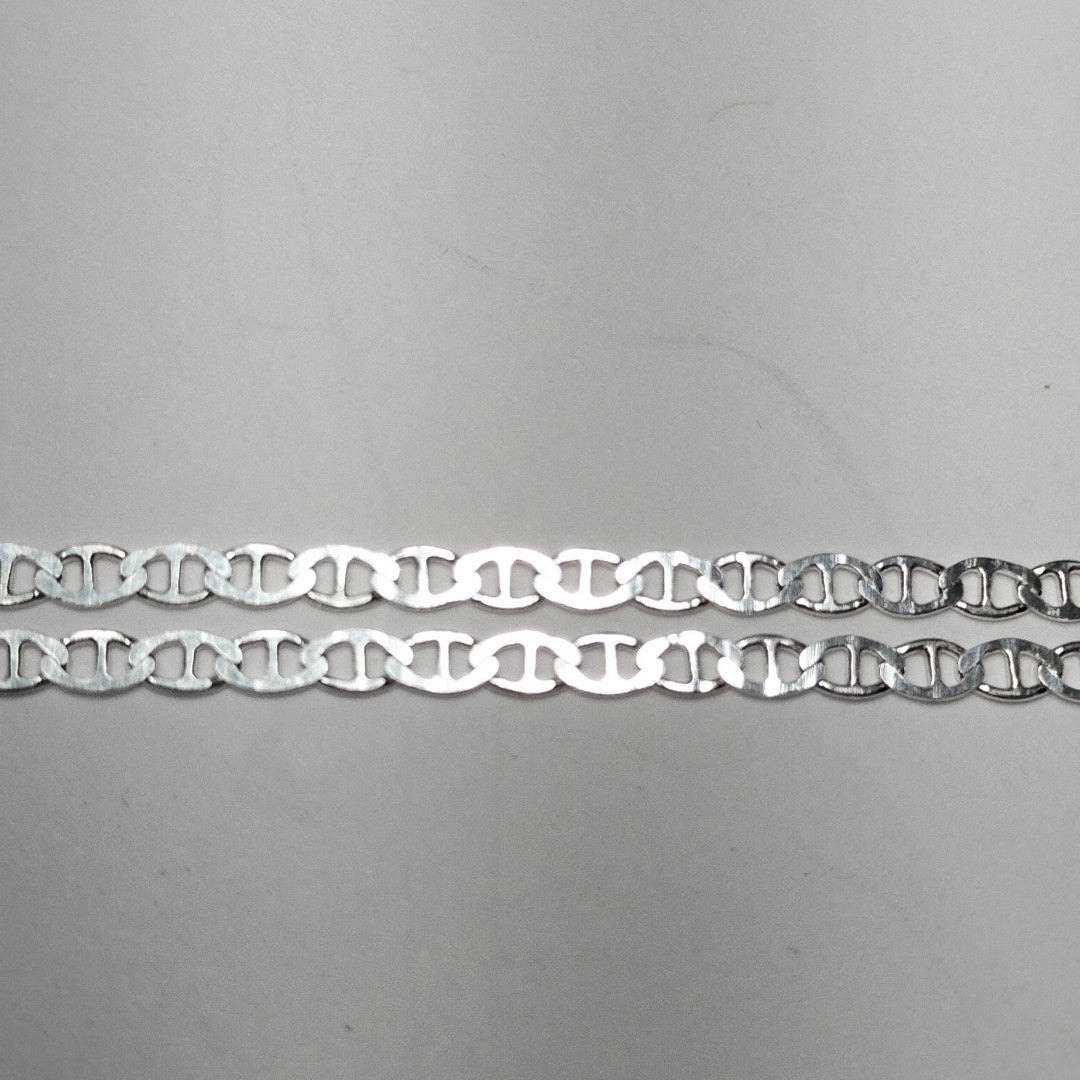 CADENA TEJIDO GUCHI PLATA .925 55 CM 3.7 GR (NUEVO)