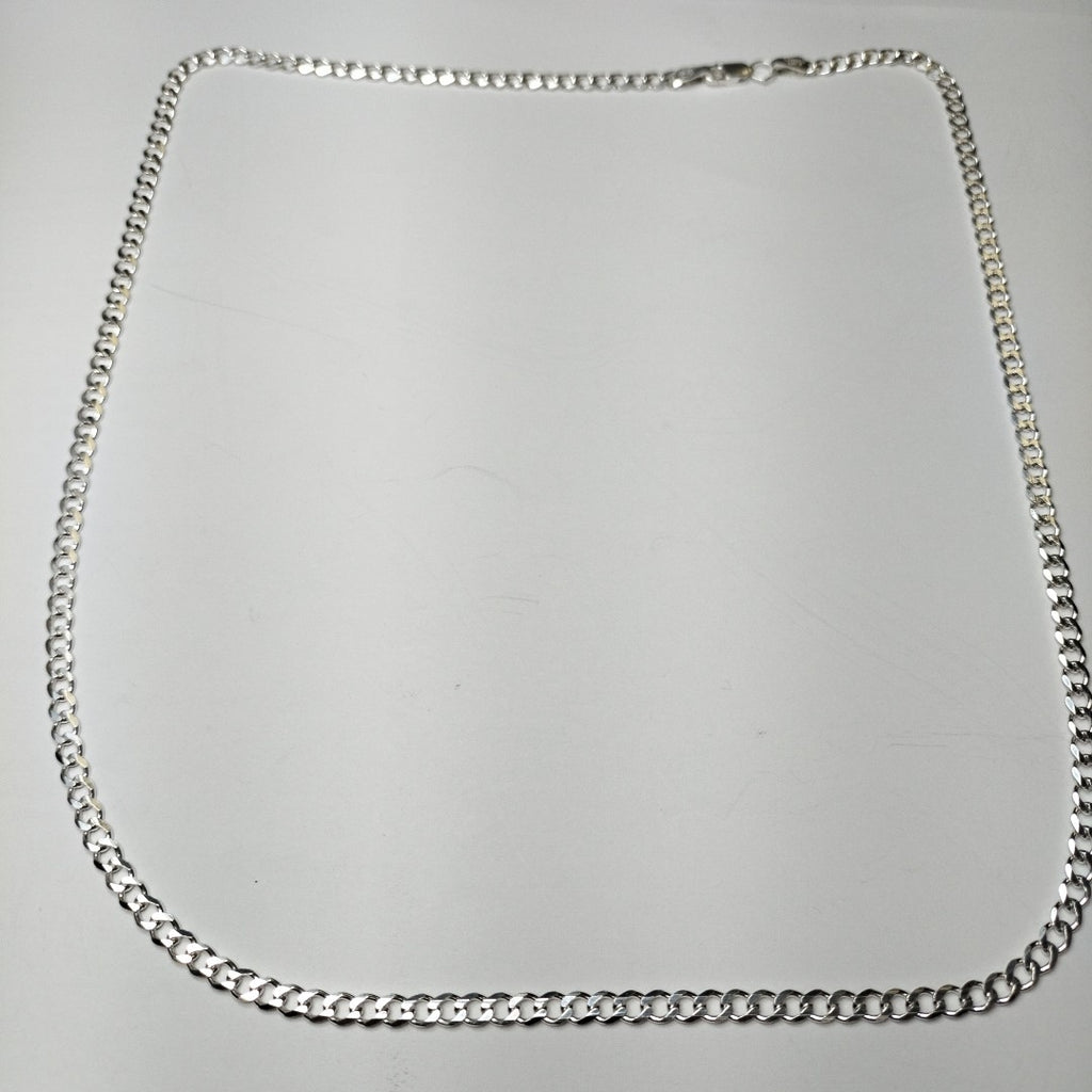 CADENA TEJIDO BARBADO PLATA .925 60 CM 12.9 GR (NUEVO)