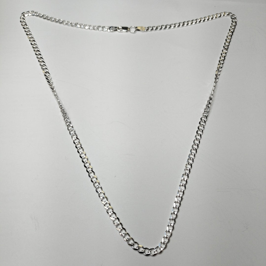 CADENA TEJIDO BARBADO PLATA .925 55 CM 12 GR (NUEVO)
