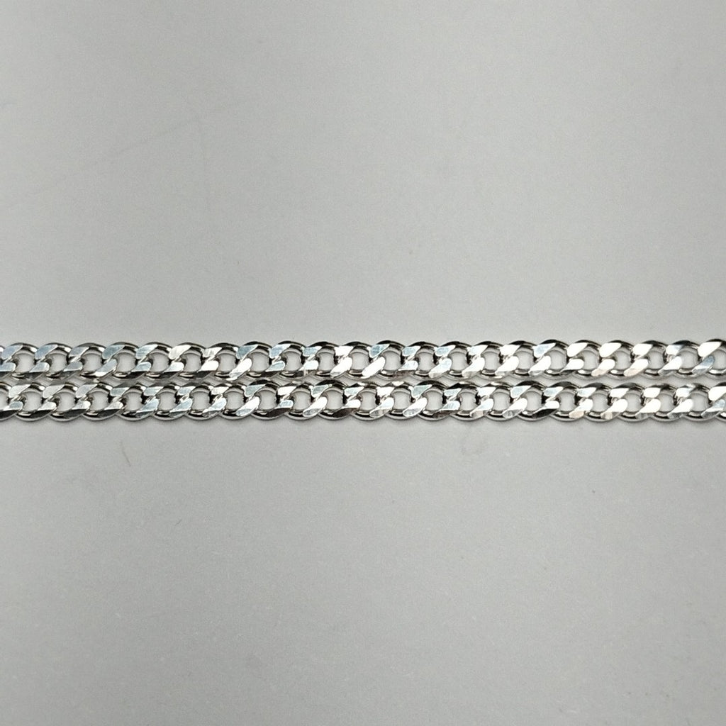 CADENA TEJIDO BARBADO PLATA .925 55 CM 5.4 GR (NUEVO)