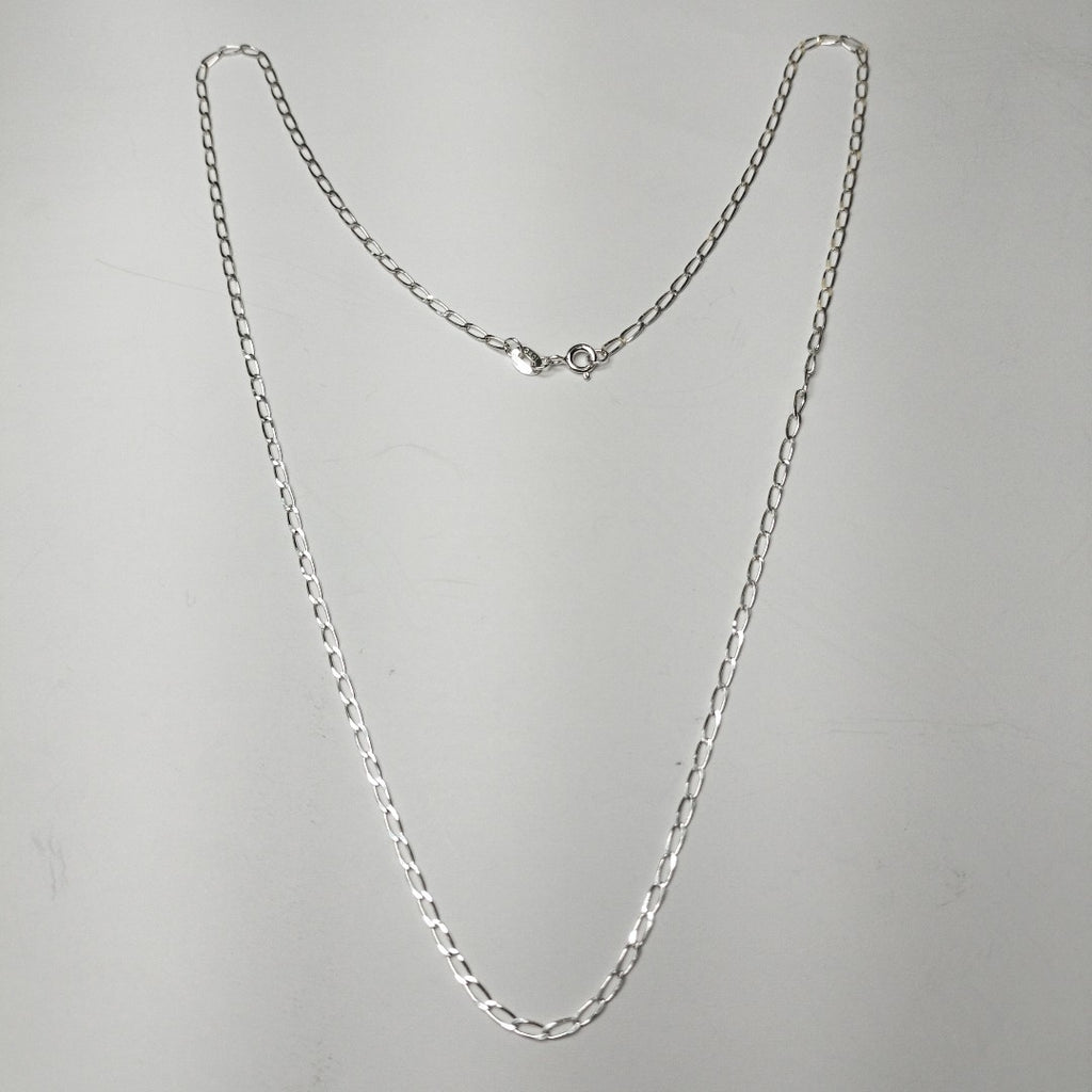 CADENA TEJIDO ESLABONES PLATA .925 55 CM 2.7 GR (NUEVO)