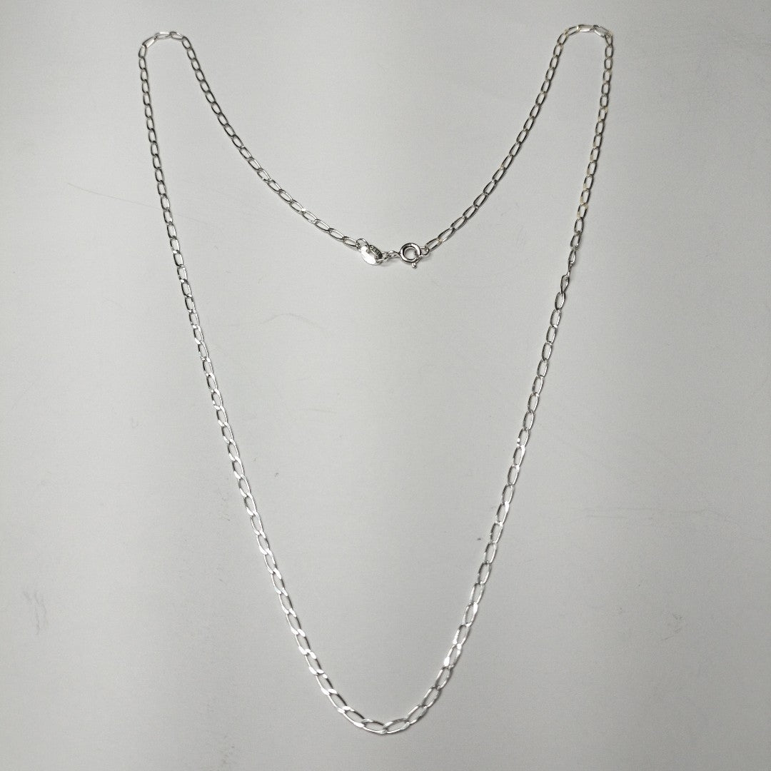 CADENA TEJIDO ESLABONES PLATA .925 55 CM 2.7 GR (NUEVO)
