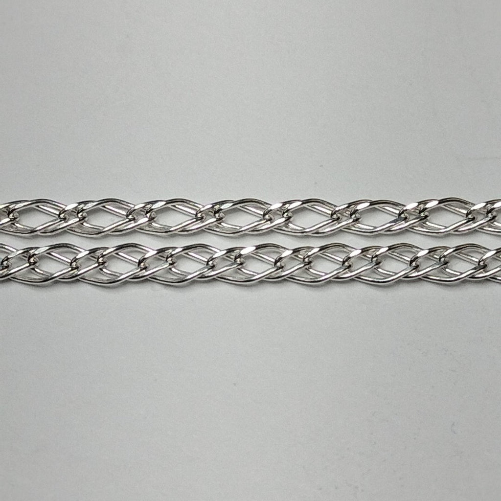 CADENA TEJIDO ESLABONES PLATA .925 50 CM 3.5 GR (NUEVO)