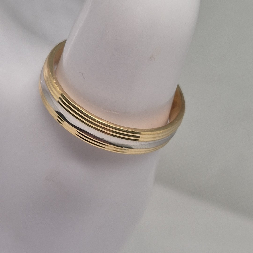 ARGOLLA ORO COMBINADO 14 K 3,30 GRMS (SEMINUEVO)