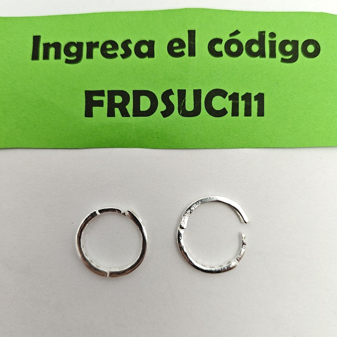 ARRACADAS C/CIRCONIAS PLATA .925 2.1 GR (NUEVO)