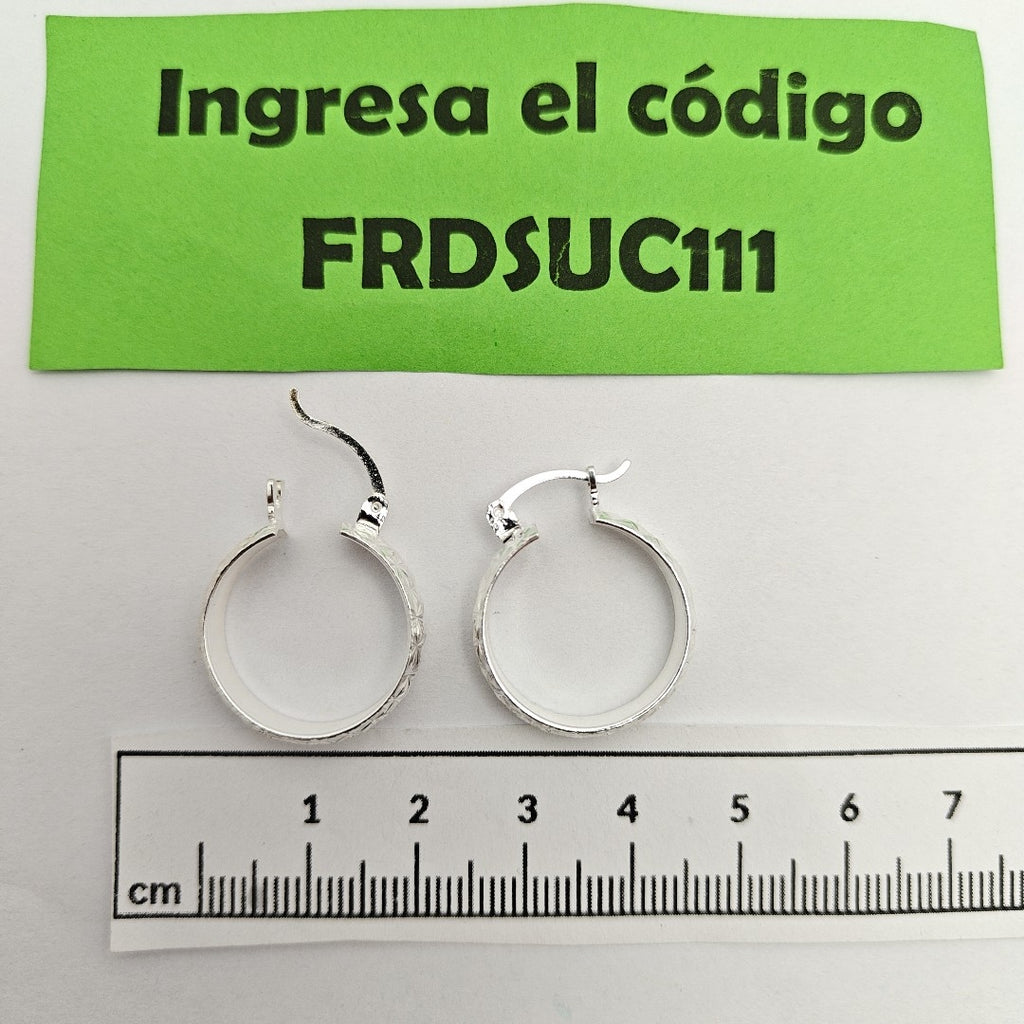 PAR ARRACADAS FACETADAS PLATA .925 3.4 GR (NUEVO)