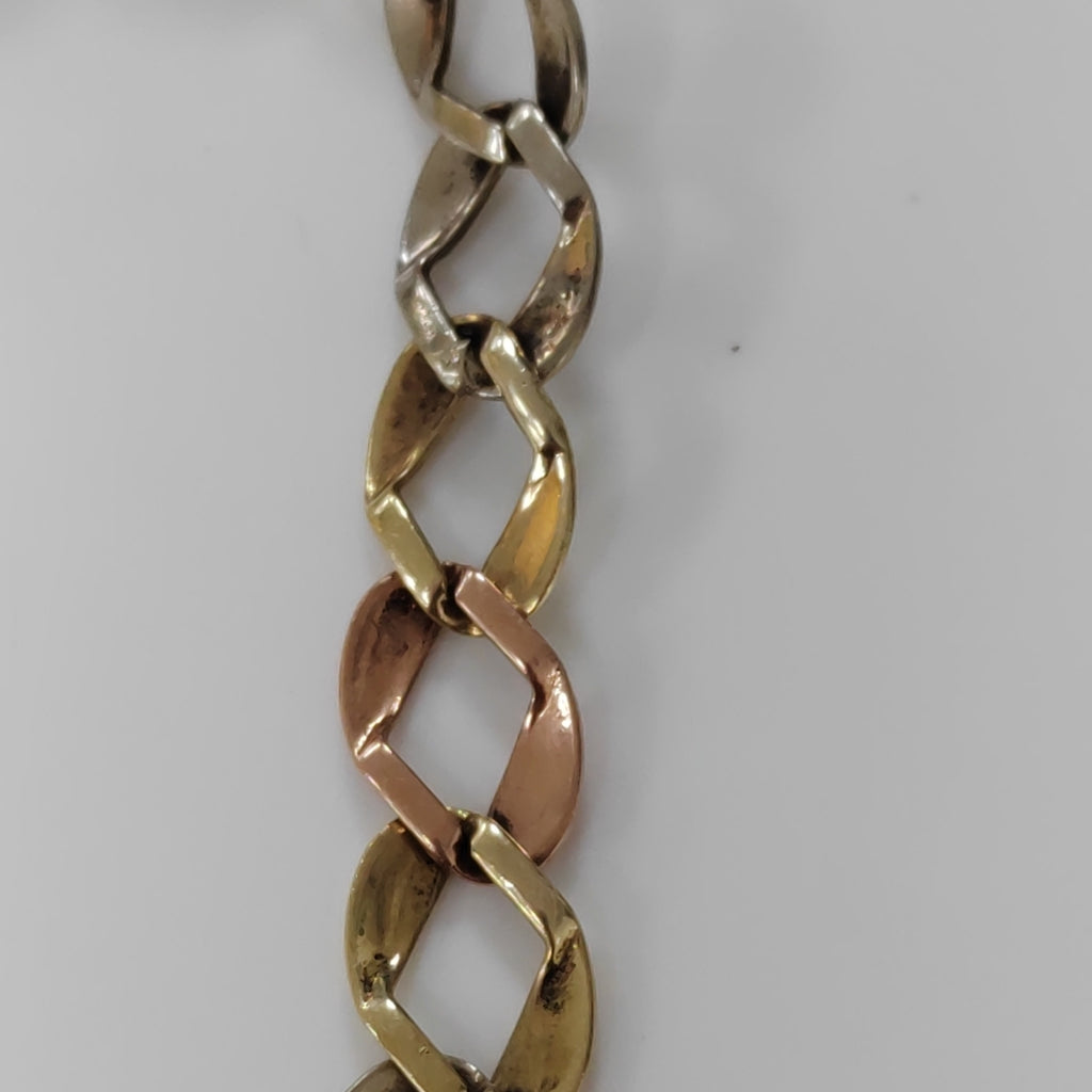 PULSERA ORO COMBINADO 10 K 8,50 GRMS (SEMINUEVO)