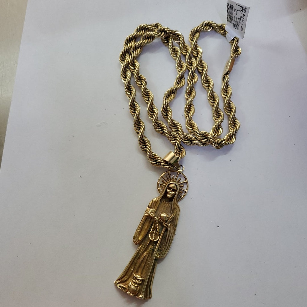 CADENA, DIJE ORO 10 K 133.7 GRMS (SEMINUEVO)
