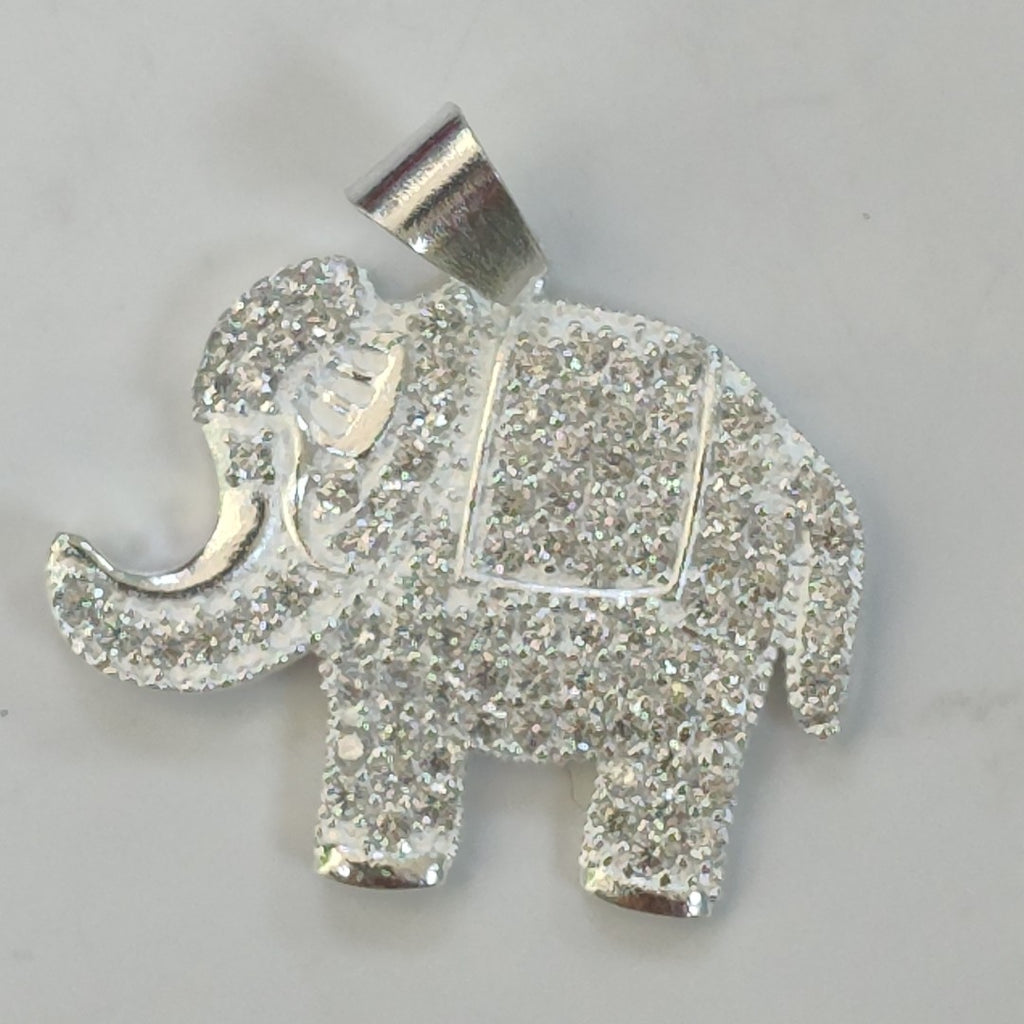DIJE ELEFANTE C/CIRCONIAS PLATA .925 5.2 GR (NUEVO)