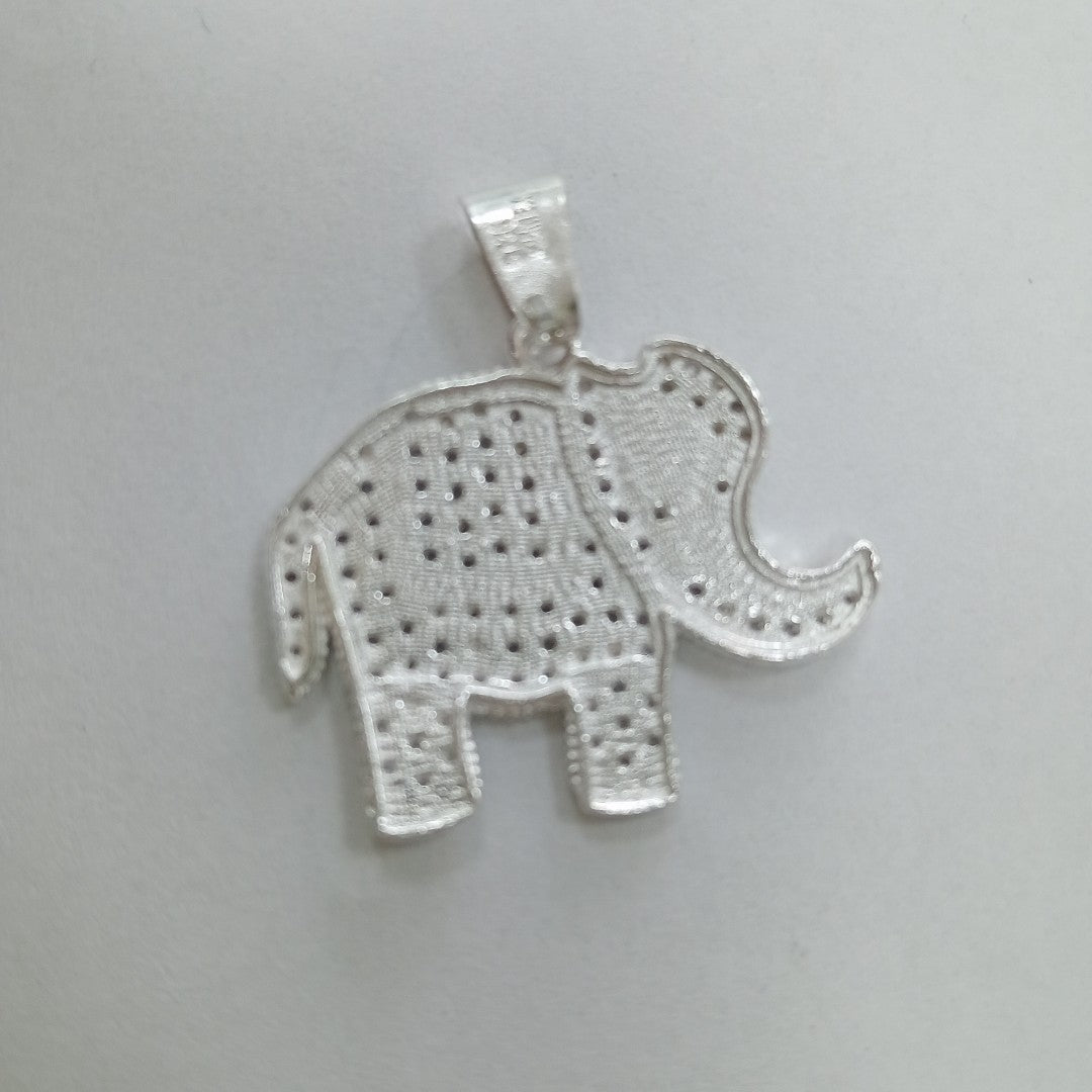 DIJE ELEFANTE C/CIRCONIAS PLATA .925 5.3 GR (NUEVO)