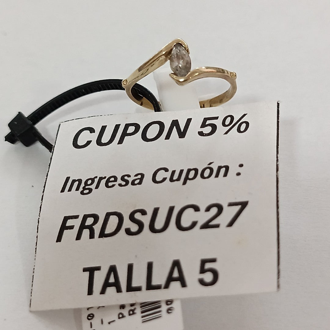ANILLO ORO 14 K 1.3 GRMS (SEMINUEVO)