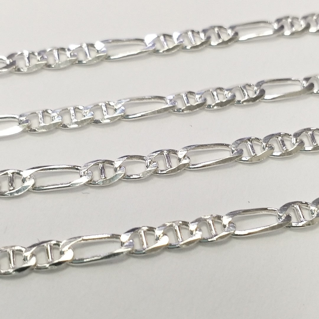 CADENA TEJIDO 3X1 PLATA .925 60 CM 8.3 GR (NUEVO)