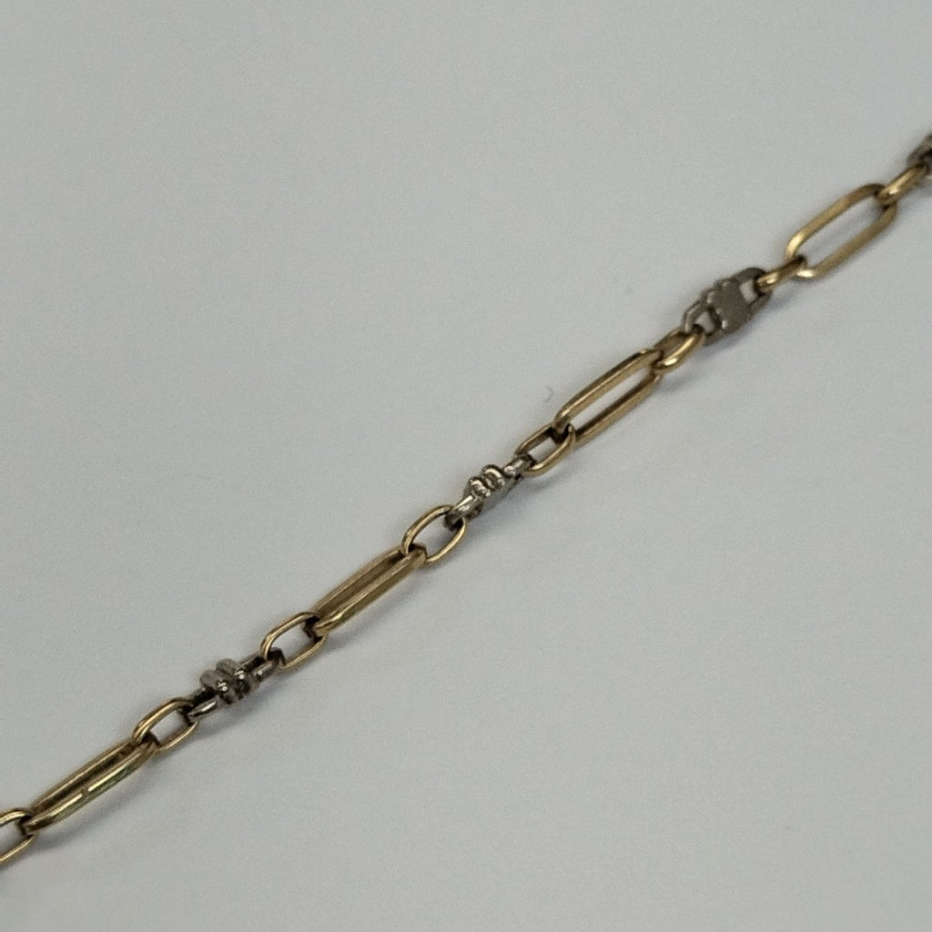 PULSERA ORO COMBINADO 14 K 6.5 GRMS (SEMINUEVO)