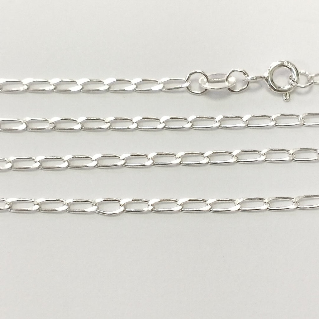 CADENA TEJIDO ESLABONES PLATA .925 55 CM 2.9 GR (NUEVO)