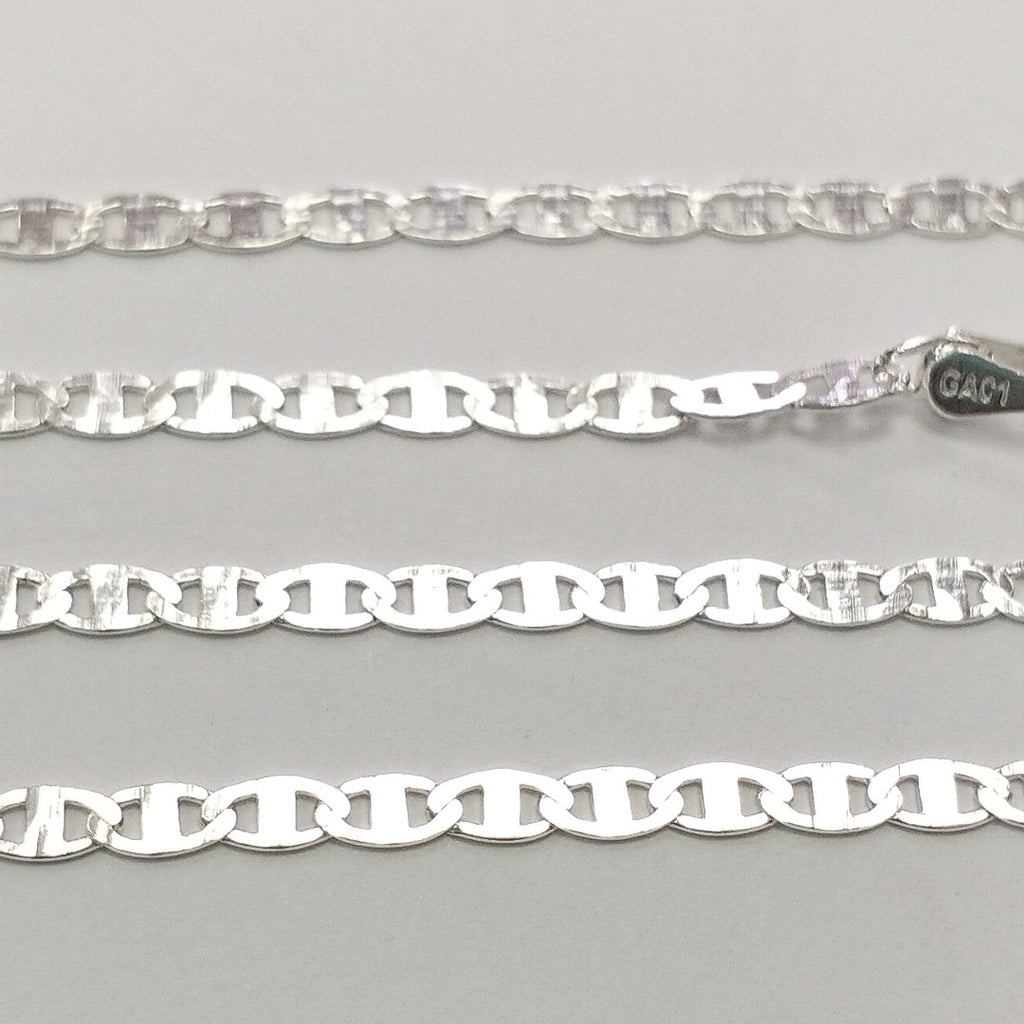 CADENA TEJIDO ESPEJO PLATA .925 55 CM 3.8 GR (NUEVO)