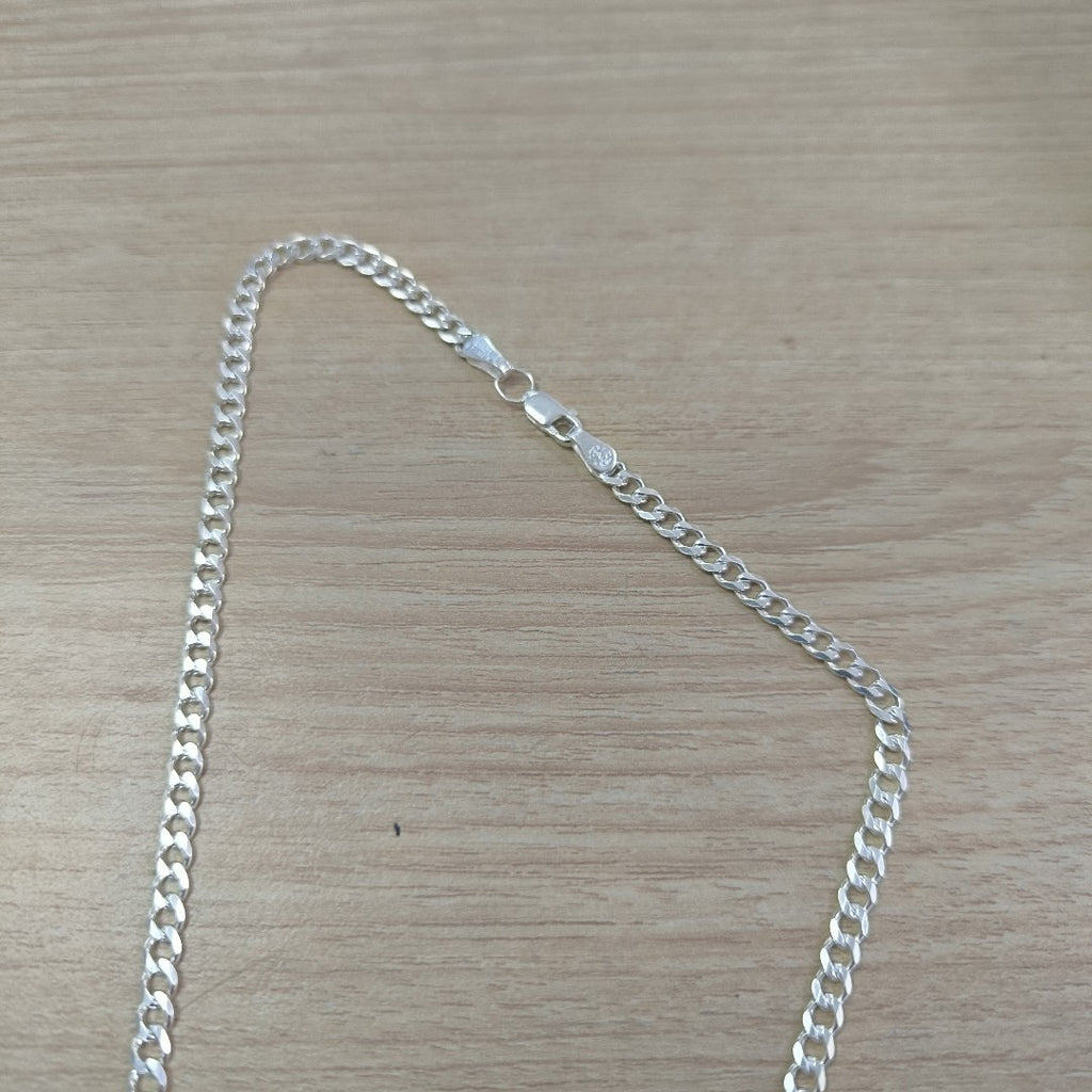 CADENA TEJIDO BARBADO PLATA .925 60 CM 14.1 GR (NUEVO)