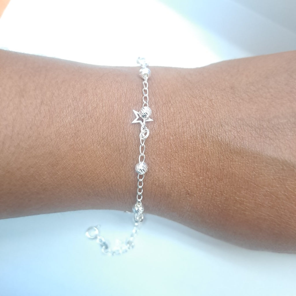 PULSERA TEJIDO ESPECIAL PLATA .925 18 CM 2.7 GR (NUEVO)