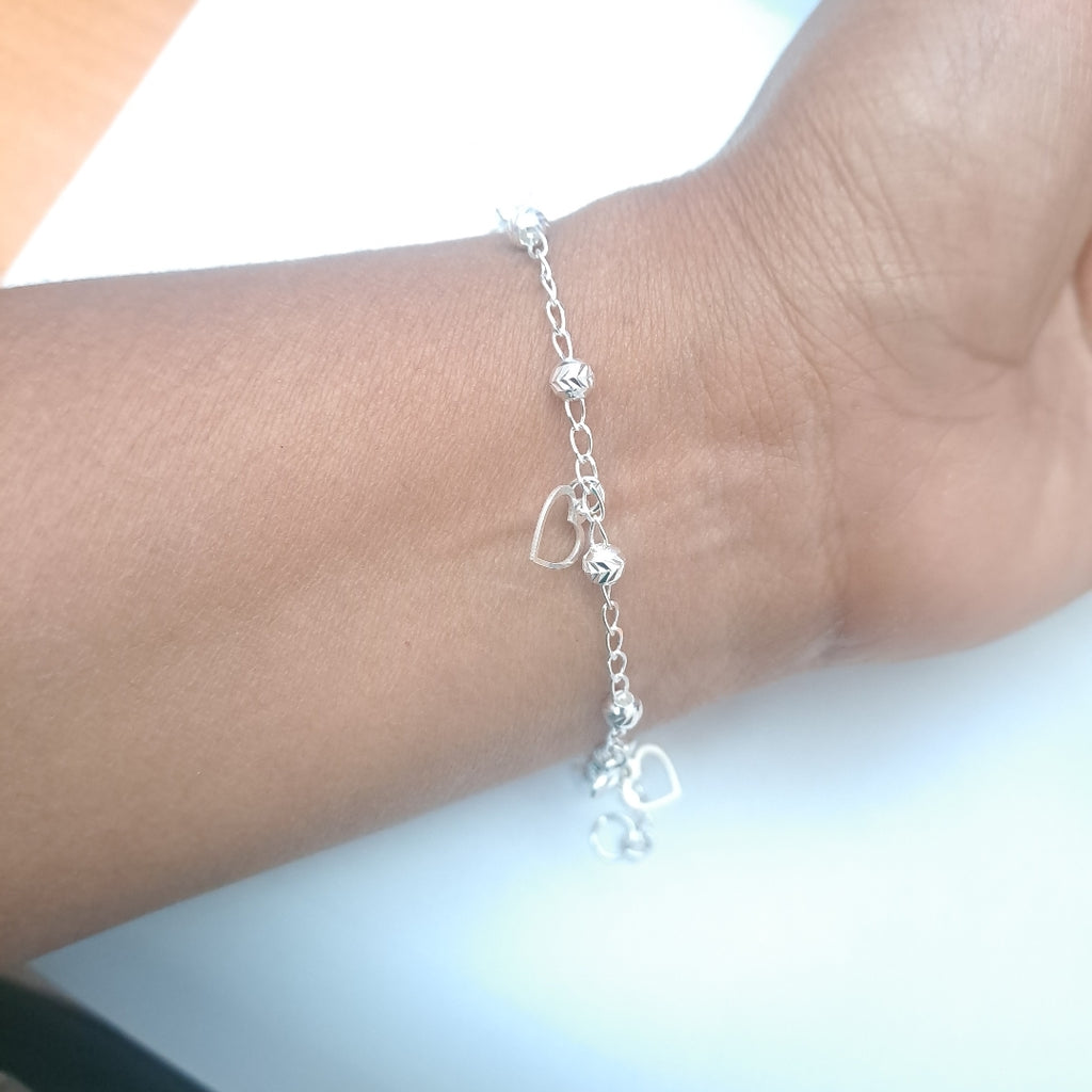 PULSERA TEJIDO ESPECIAL PLATA .925 18 CM 2.7 GR (NUEVO)