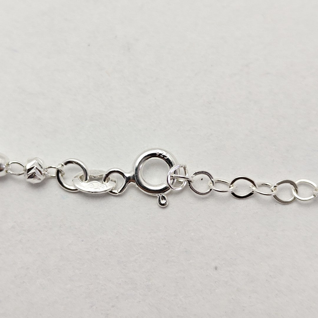PULSERA TEJIDO ESPECIAL PLATA .925 18 CM 2.6 GR (NUEVO)