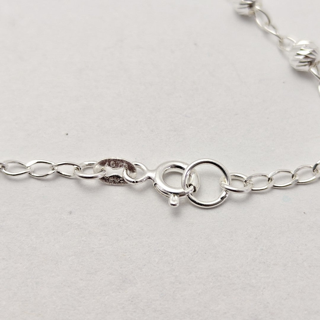 PULSERA TEJIDO TEJIDO ESPECIAL PLATA .925 18 CM 4 GR (NUEVO)