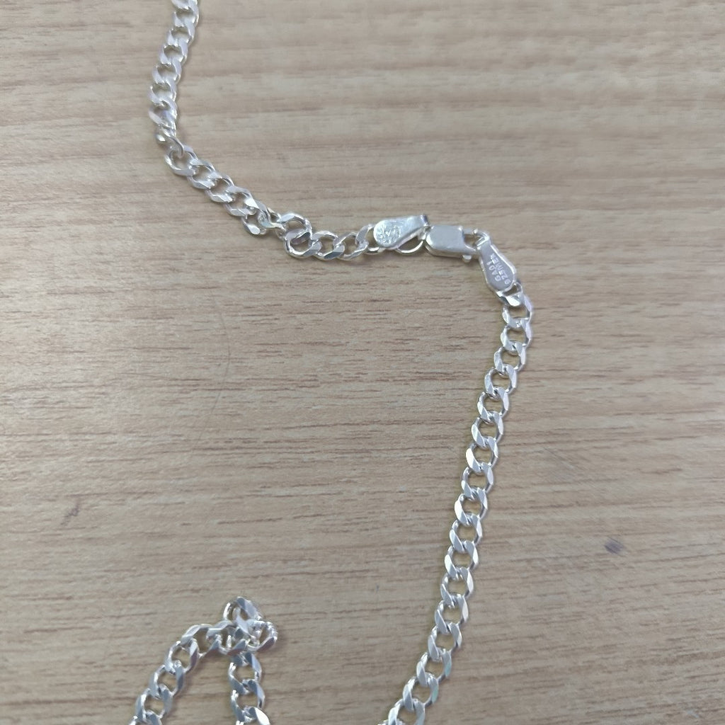 CADENA TEJIDO BARBADO PLATA .925 55 CM 12.9 GR (NUEVO)