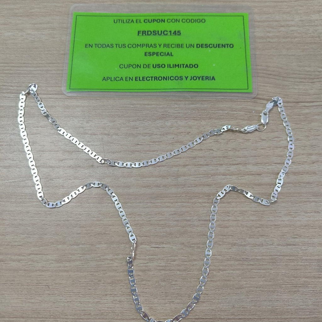 CADENA TEJIDO GUCHI PLATA .925 60 CM 9.2 GR (NUEVO)
