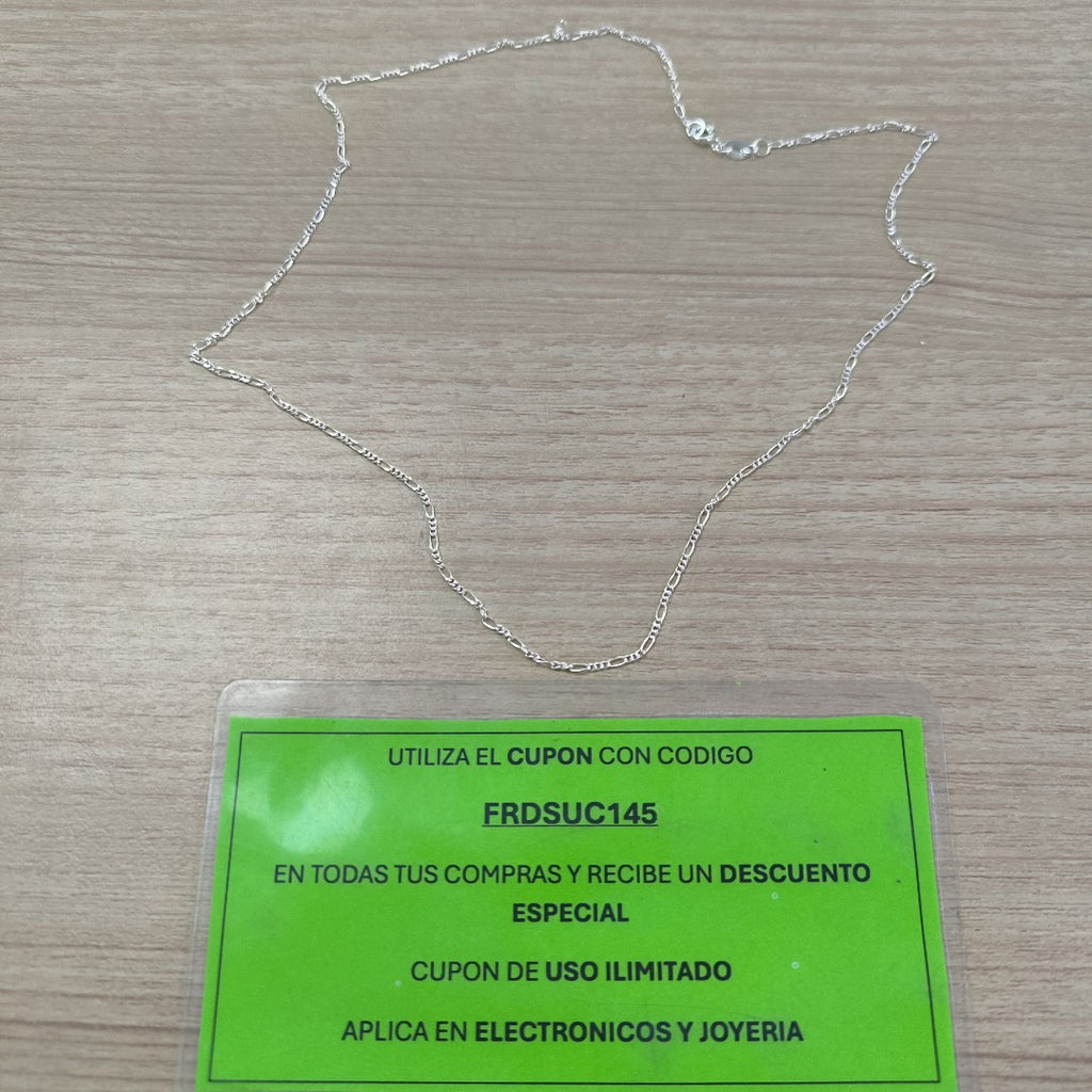 CADENA TEJIDO 3X1 PLATA .925 50 CM 2.2 GR (NUEVO)