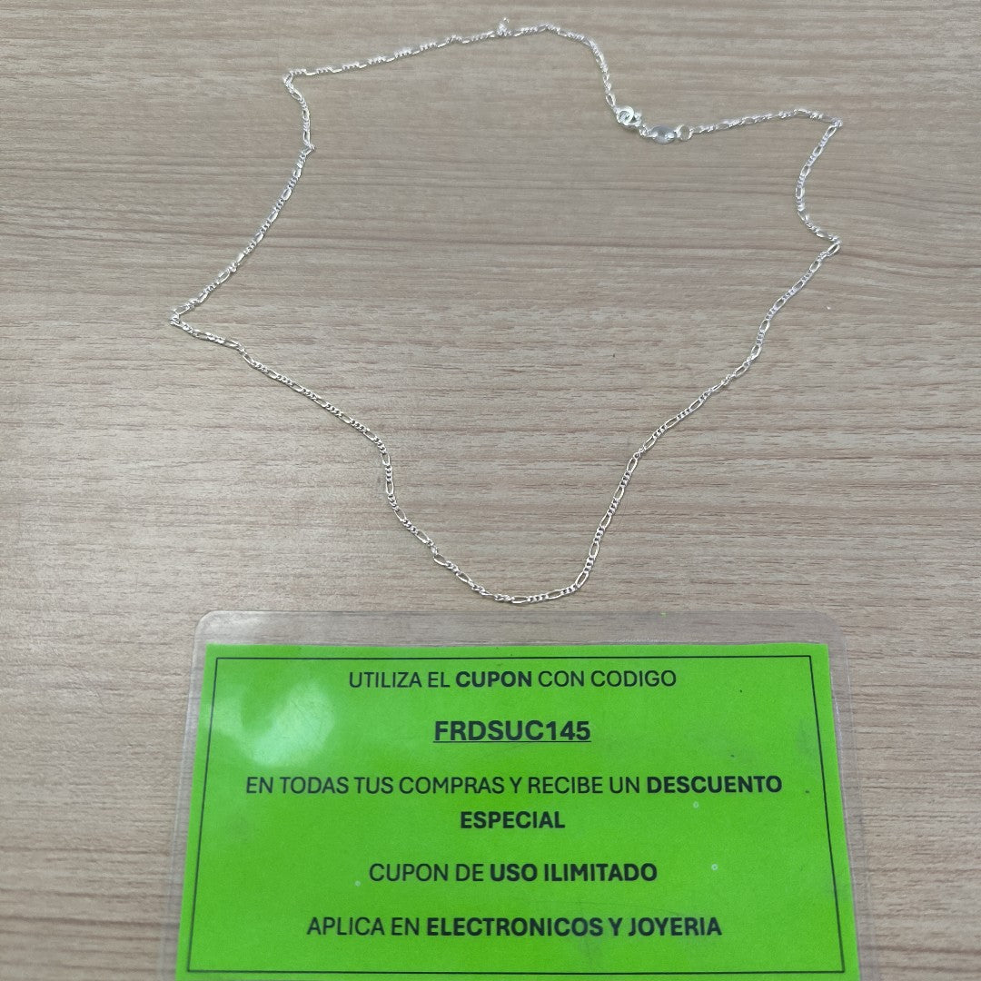 CADENA TEJIDO 3X1 PLATA .925 50 CM 2.2 GR (NUEVO)