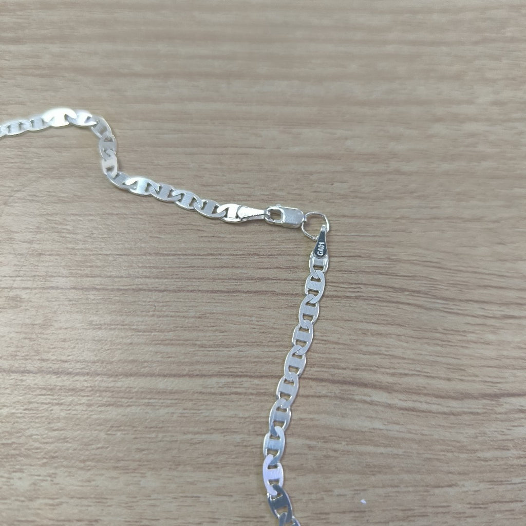CADENA TEJIDO GUCHI PLATA .925 60 CM 9.9 GR (NUEVO)