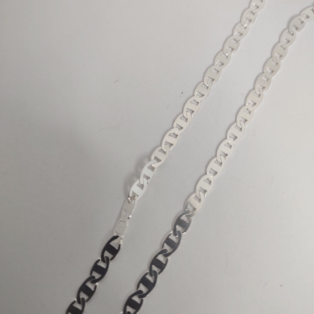 CADENA TEJIDO GUCHI PLATA .925 60 CM 9 GR (NUEVO)