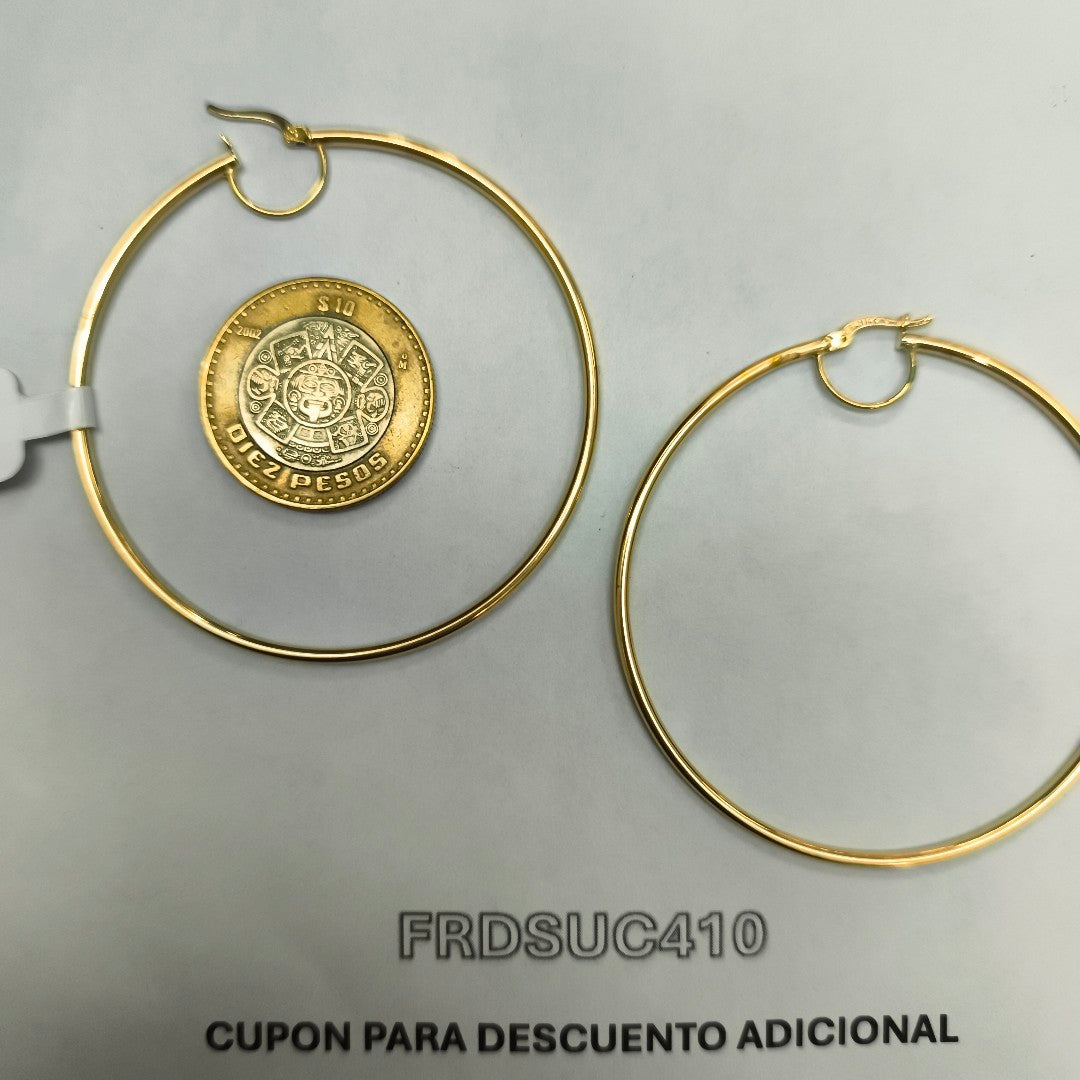 ARRACADAS PAR ORO 14 K 3,70 GRMS (SEMINUEVO)