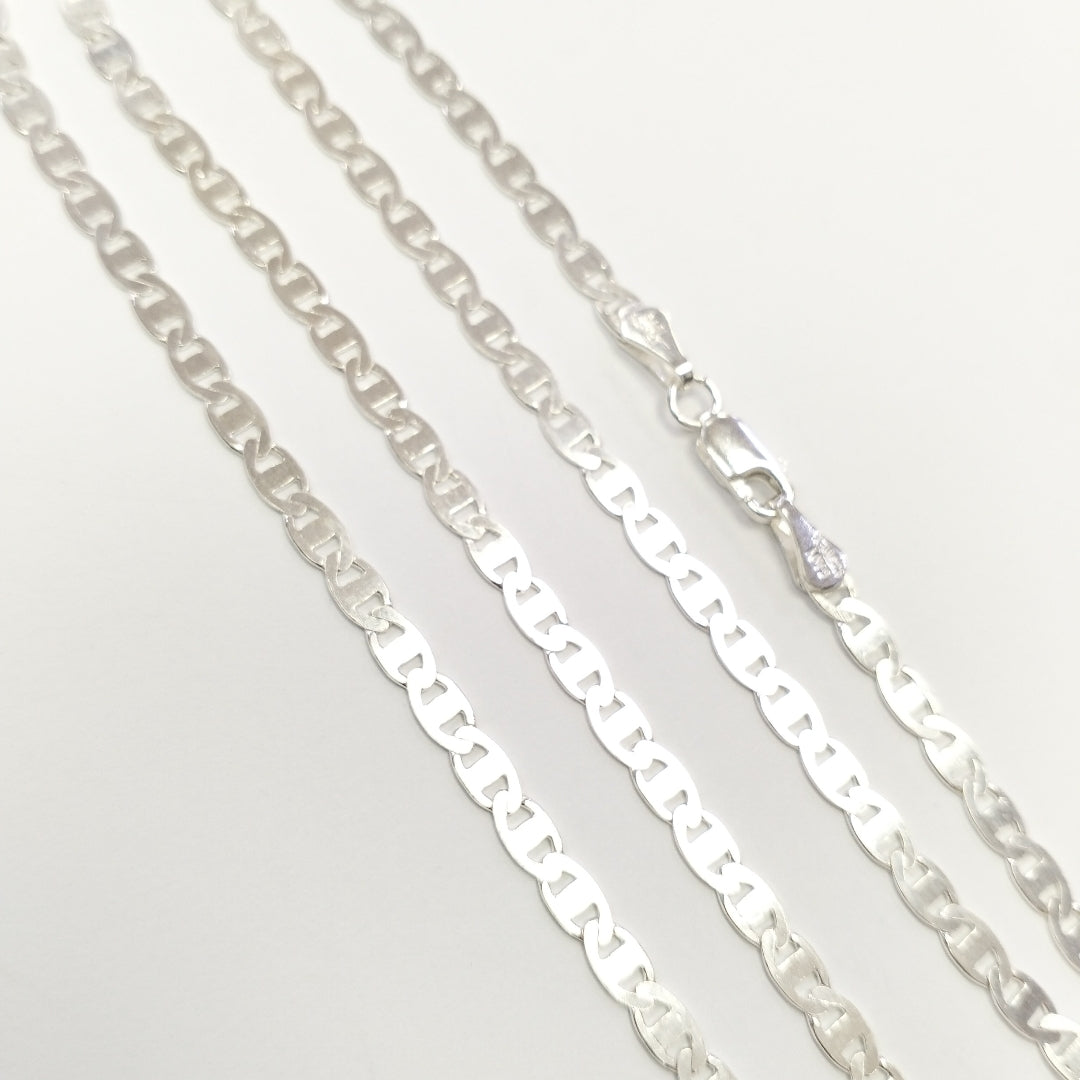 CADENA TEJIDO GUCHI PLATA .925 55 CM 8.3 GR (NUEVO)
